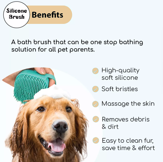 Dog Bath Silicone Massage Brush