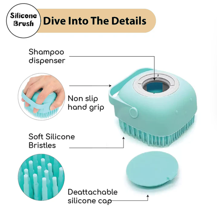 Dog Bath Silicone Massage Brush