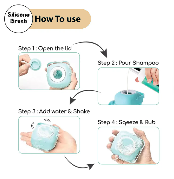 Dog Bath Silicone Massage Brush