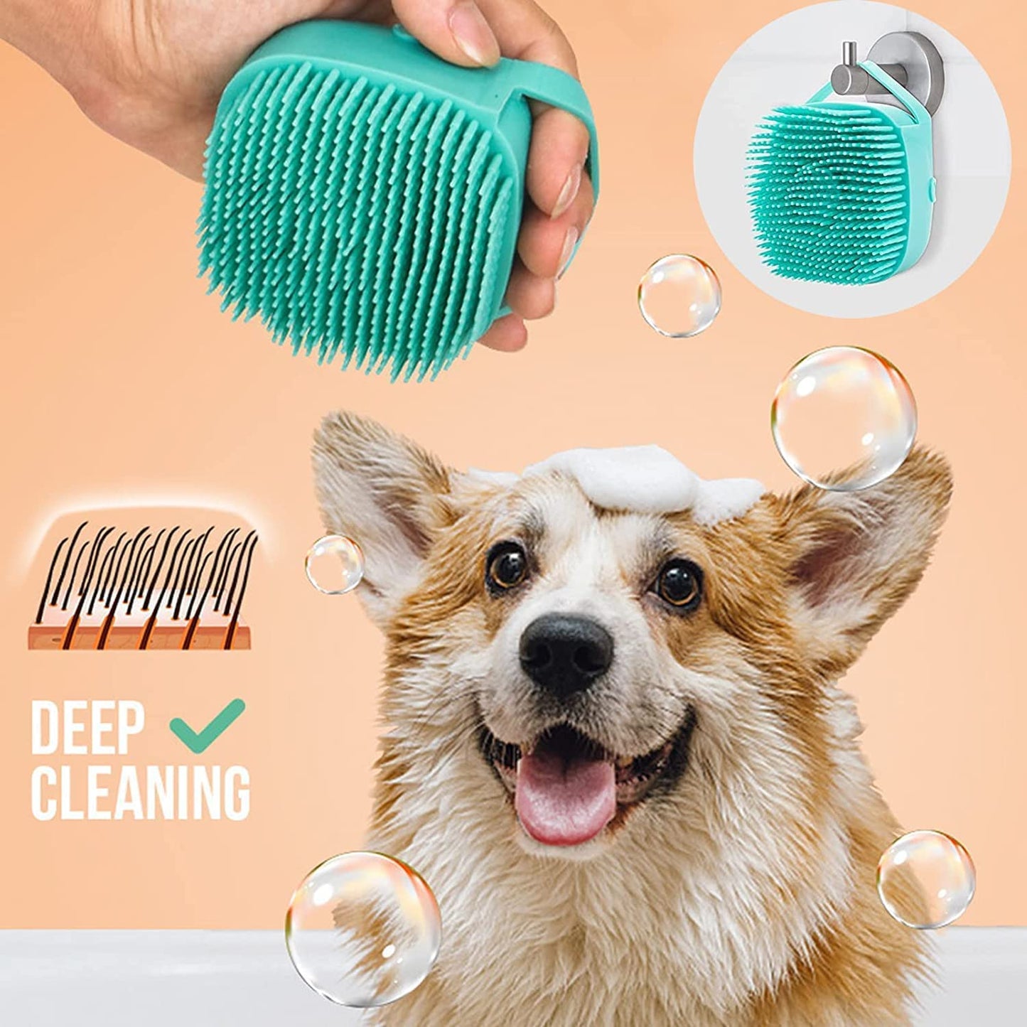 Dog Bath Silicone Massage Brush